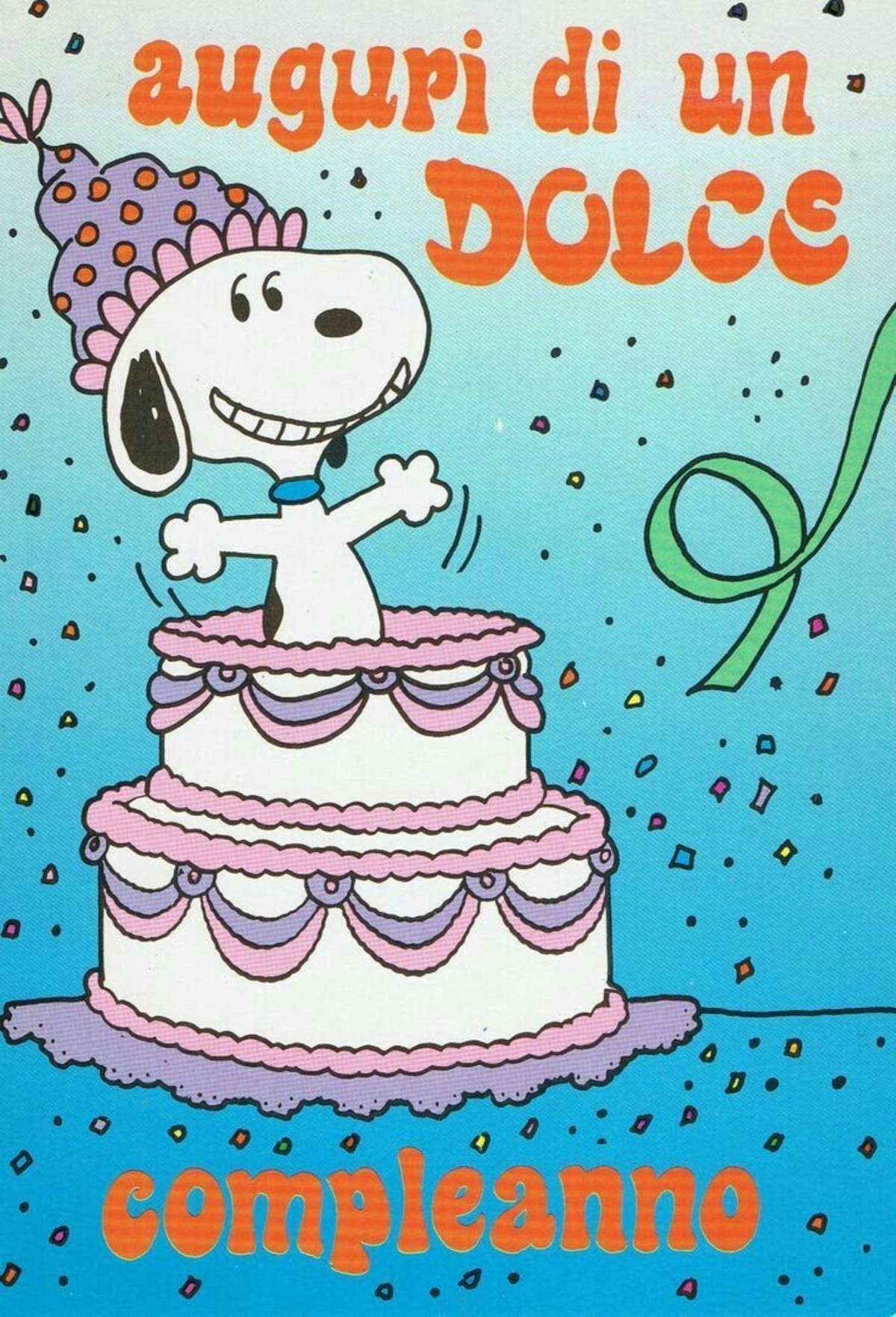 Auguri di un dolce compleanno con Snoopy