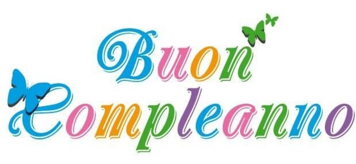 Bella scritta buon compleanno