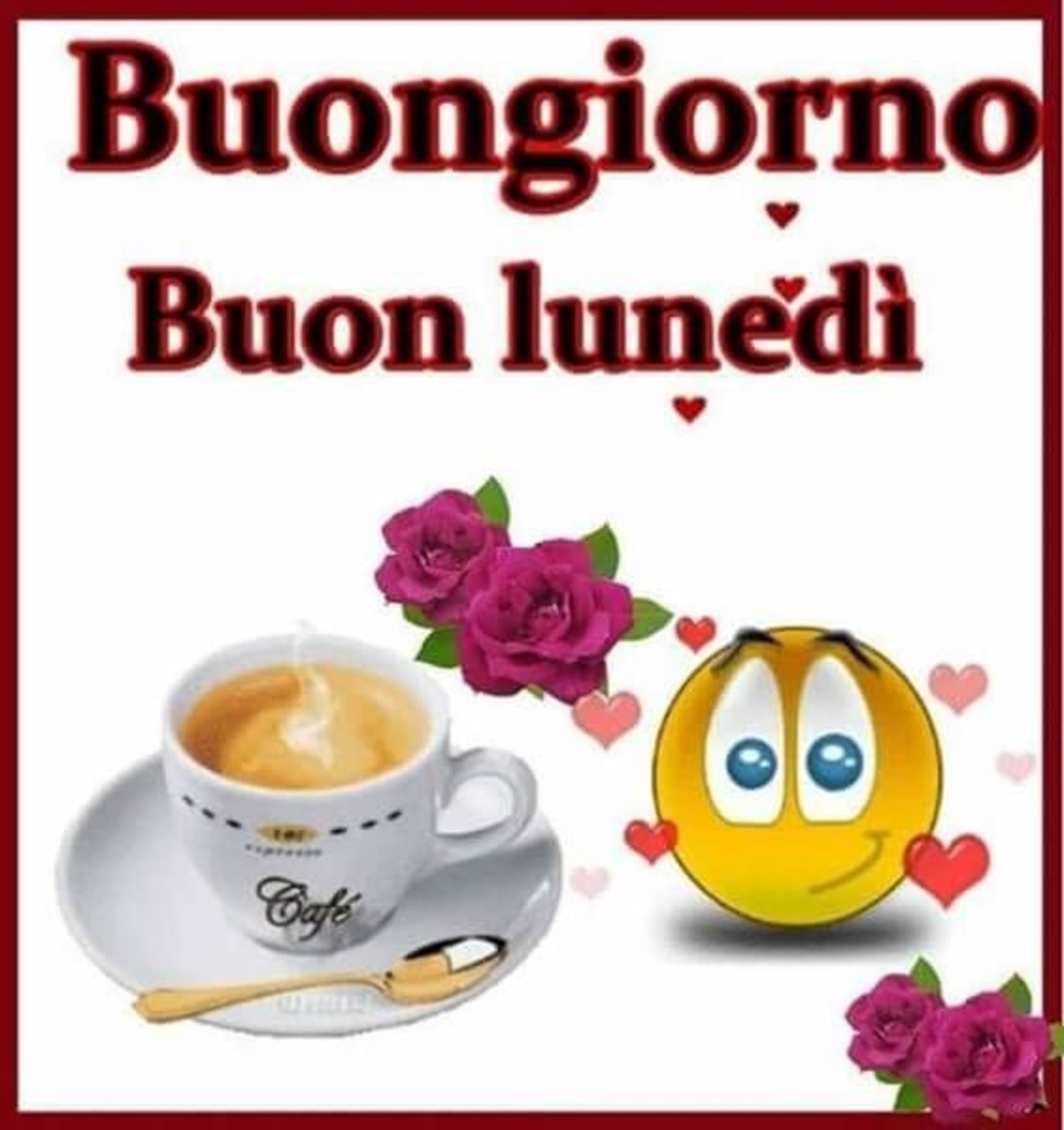 Bellissimo buon lunedì con il caffè