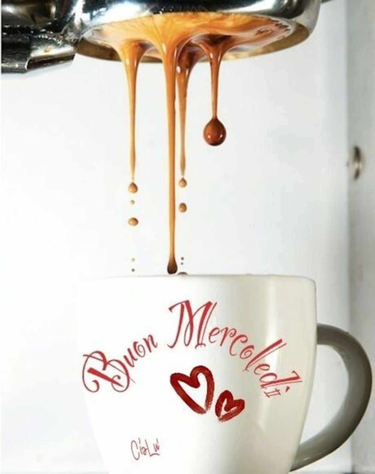 Buon caffè di buon mercoledì
