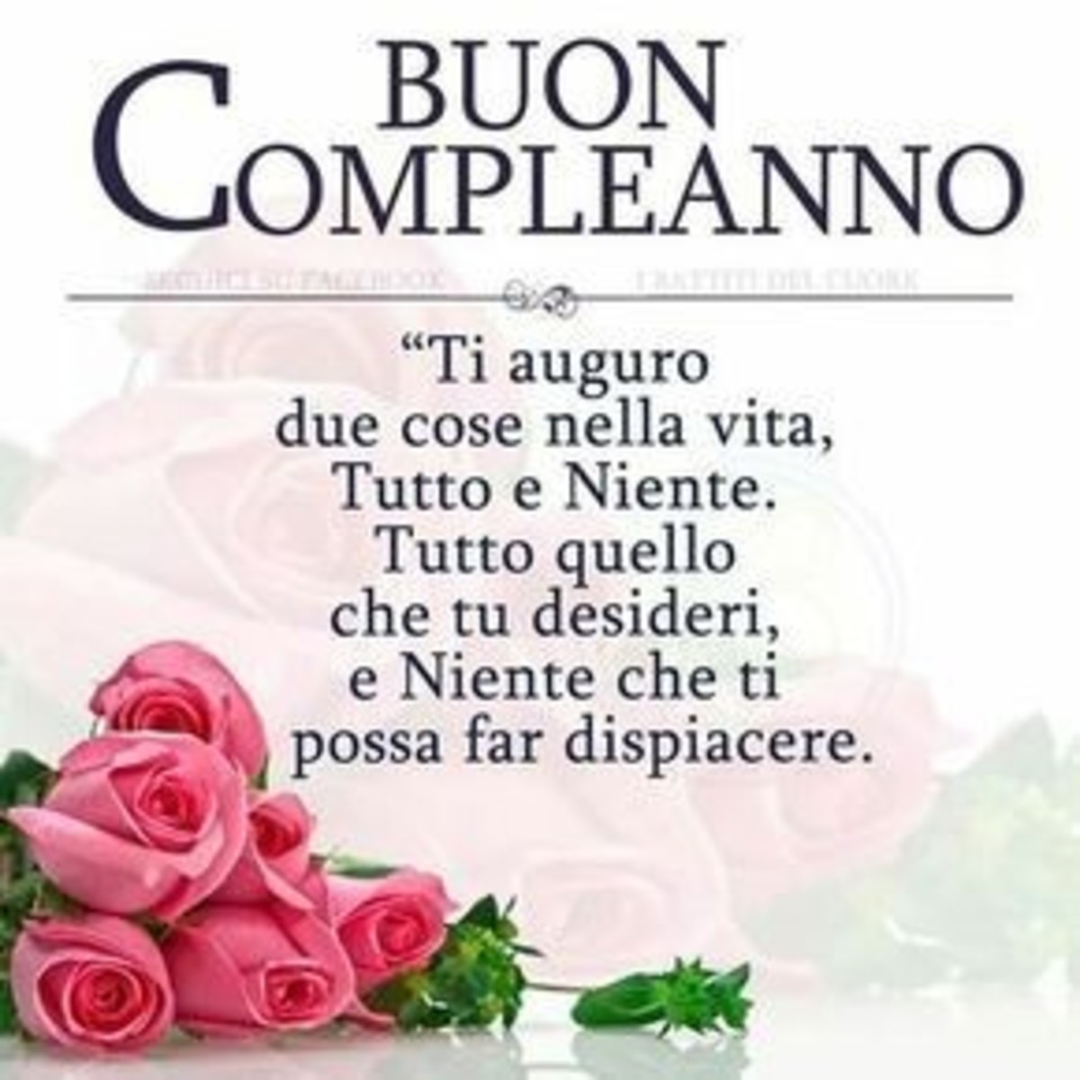 Buon compleanno bell'immagine con frase