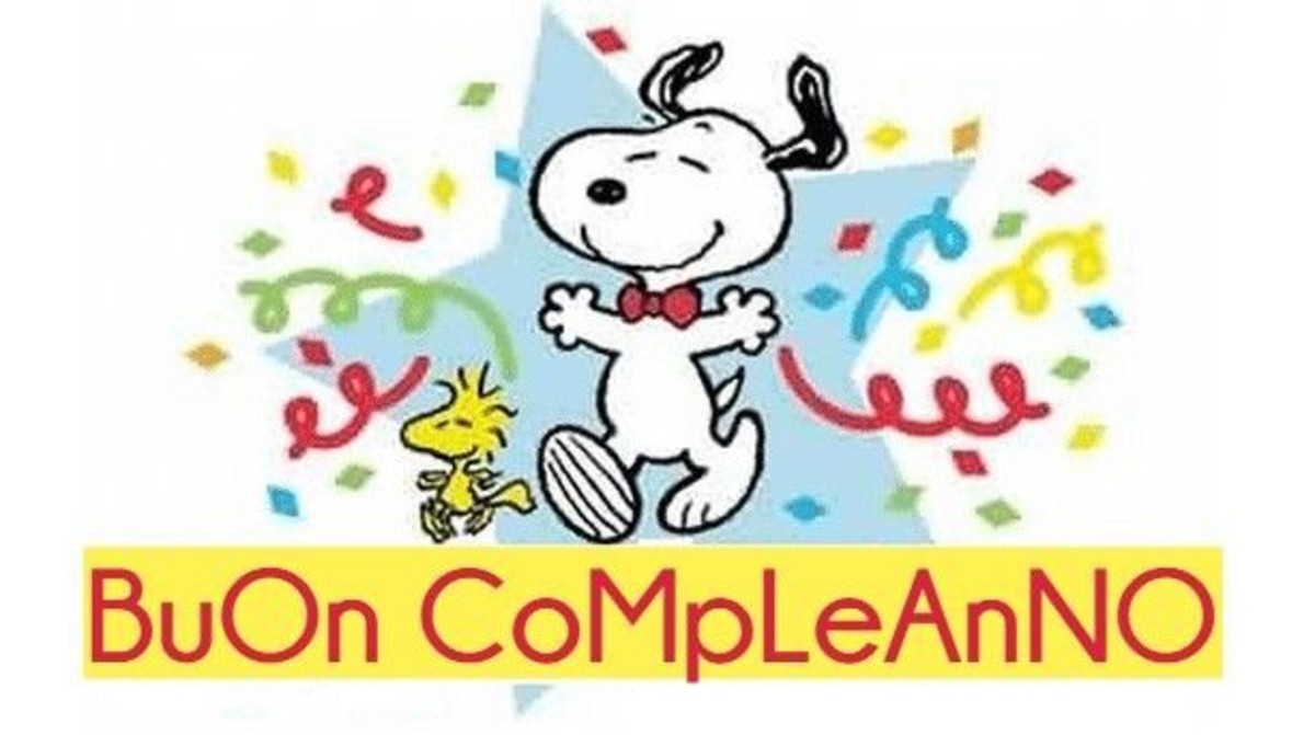 Buon compleanno con Snoopy