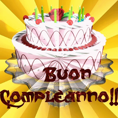 Buon compleanno con belle torte