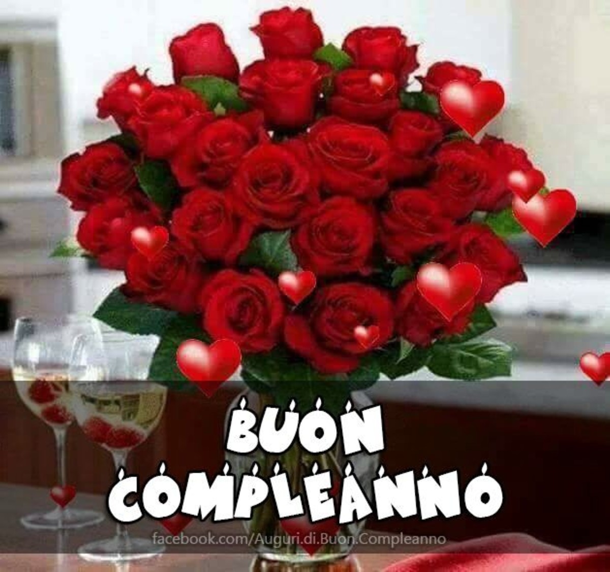 Buon compleanno con i fiori