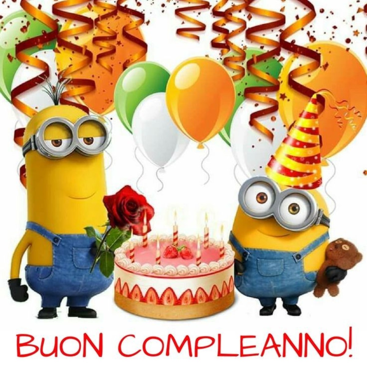 Buon compleanno con minions