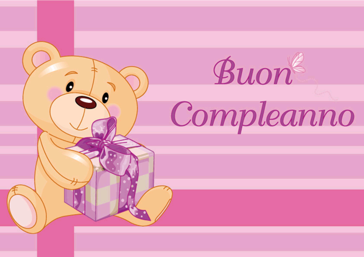 Buon compleanno con orsetto