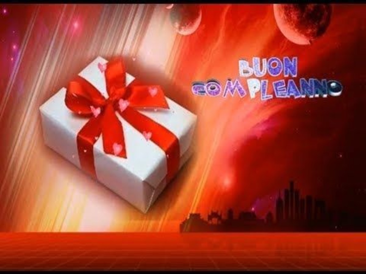 Buon compleanno con regalo