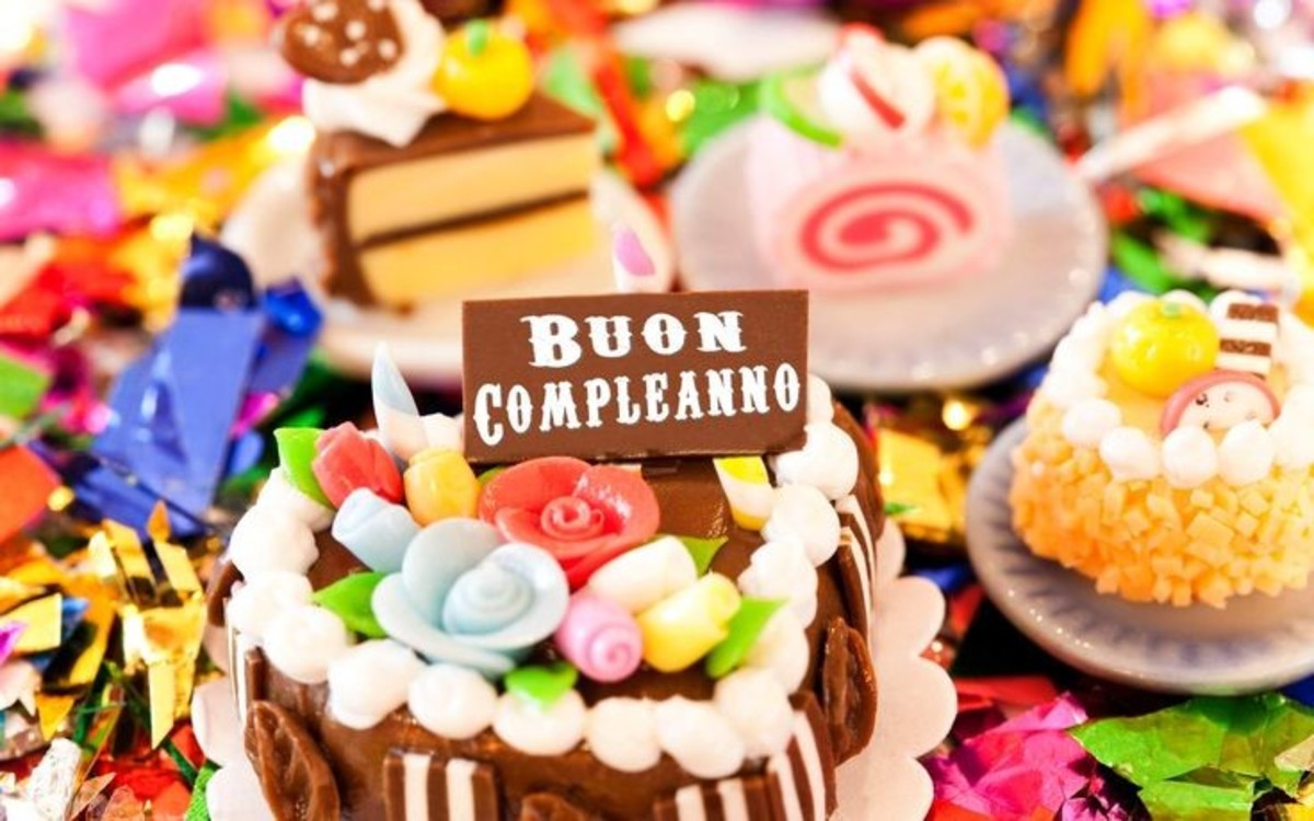 Buon compleanno con torta