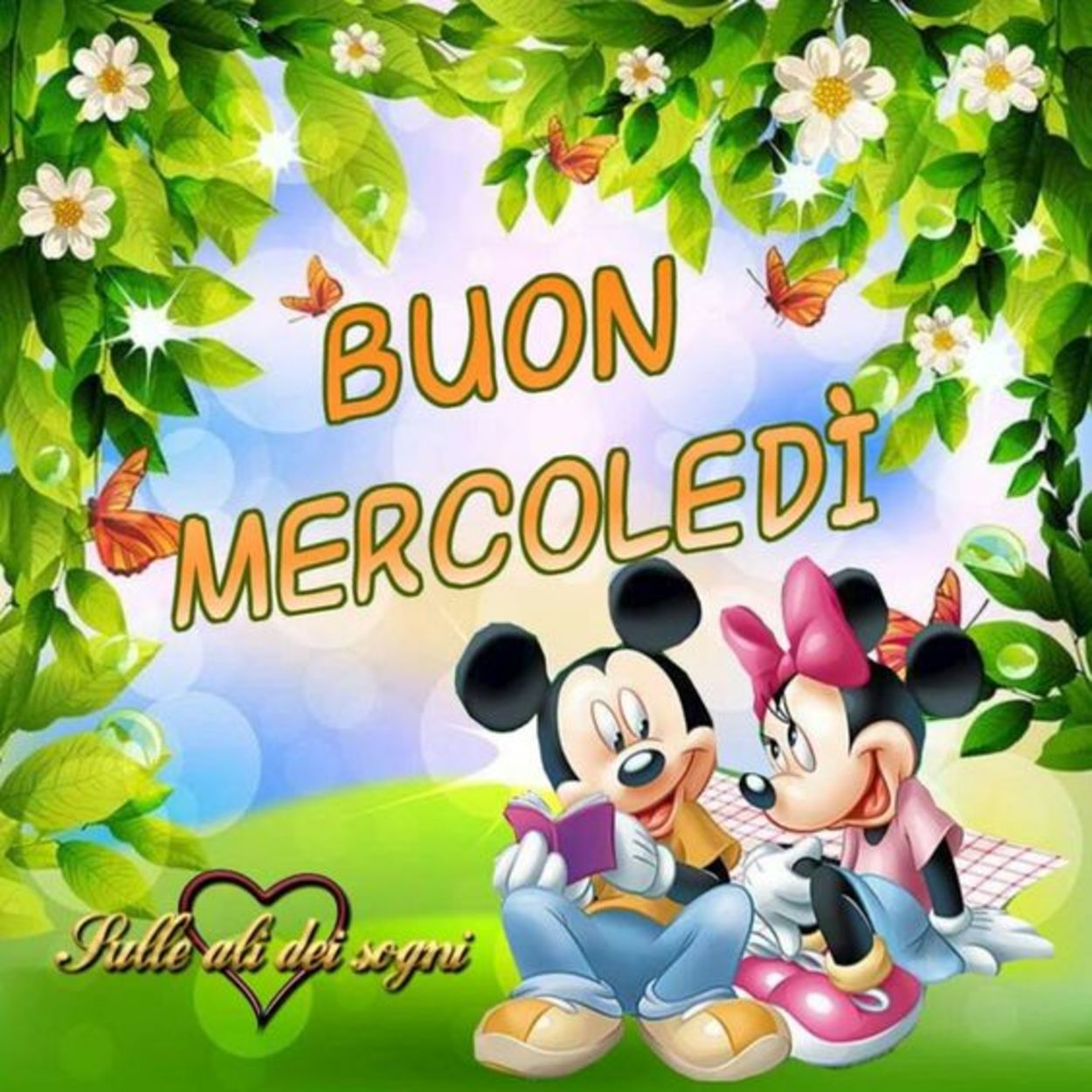 Buon emrcoledì con topolino