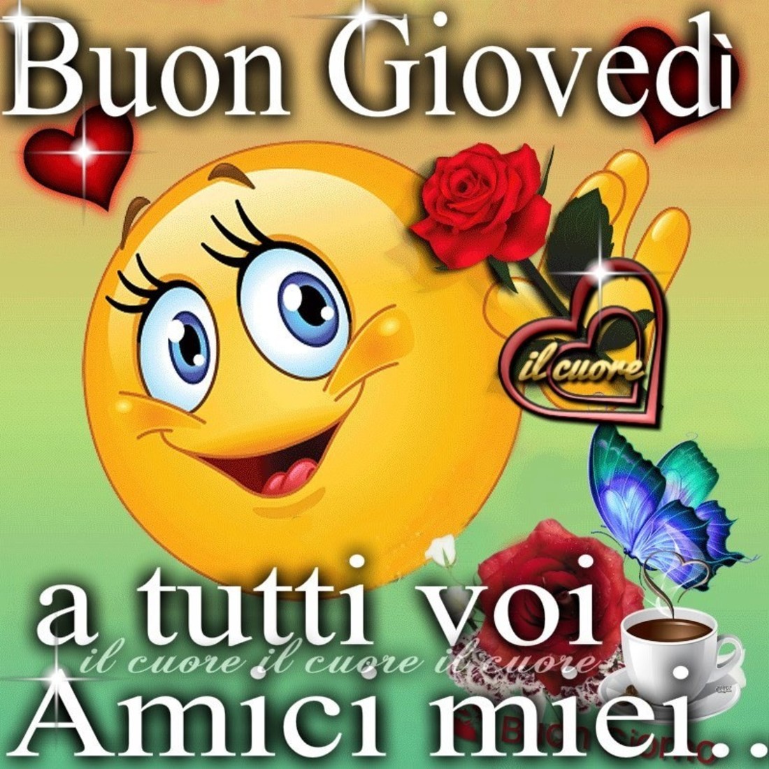 Buon giovedì a tutti voi amici miei