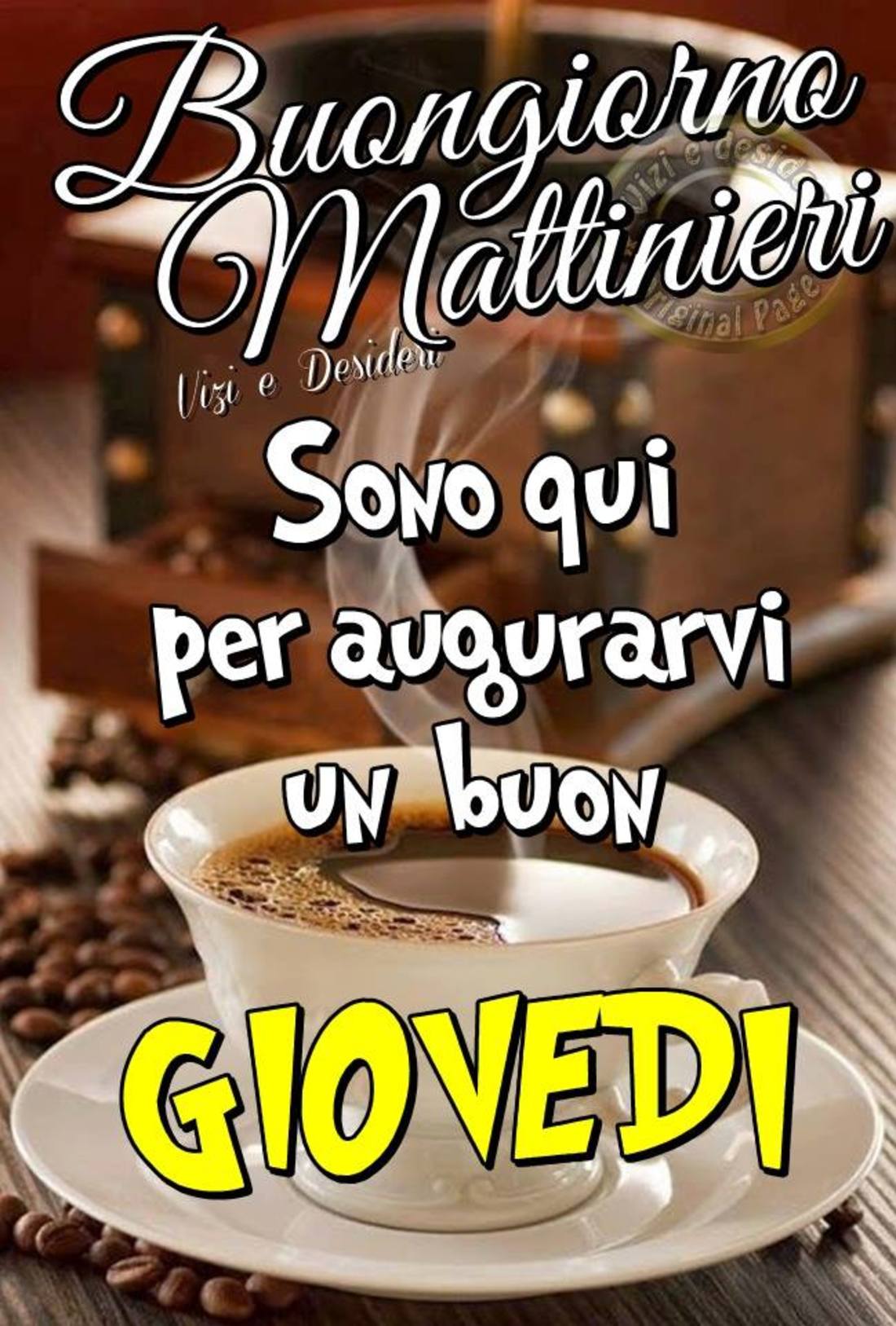 Buon giovedì con caffè