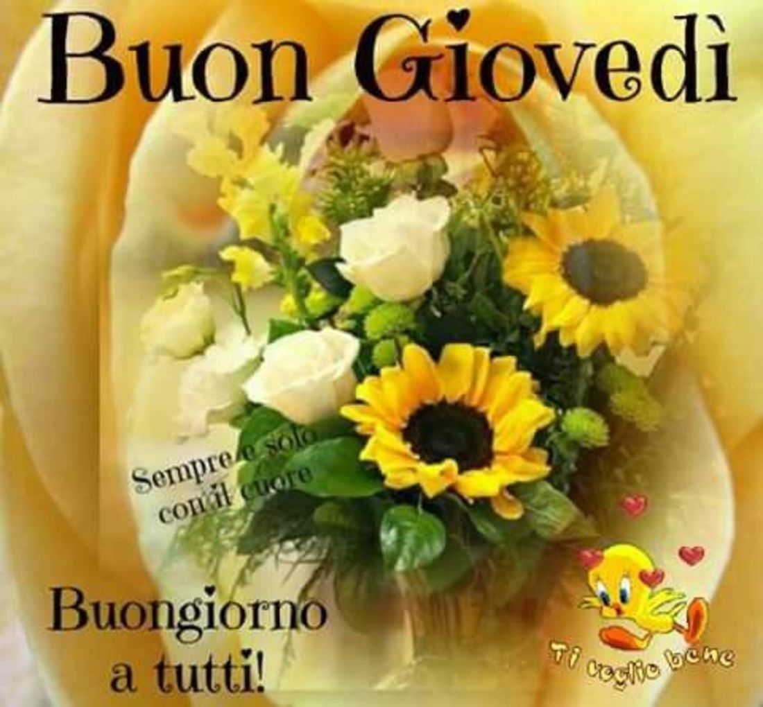 Buon giovedì con i fiori