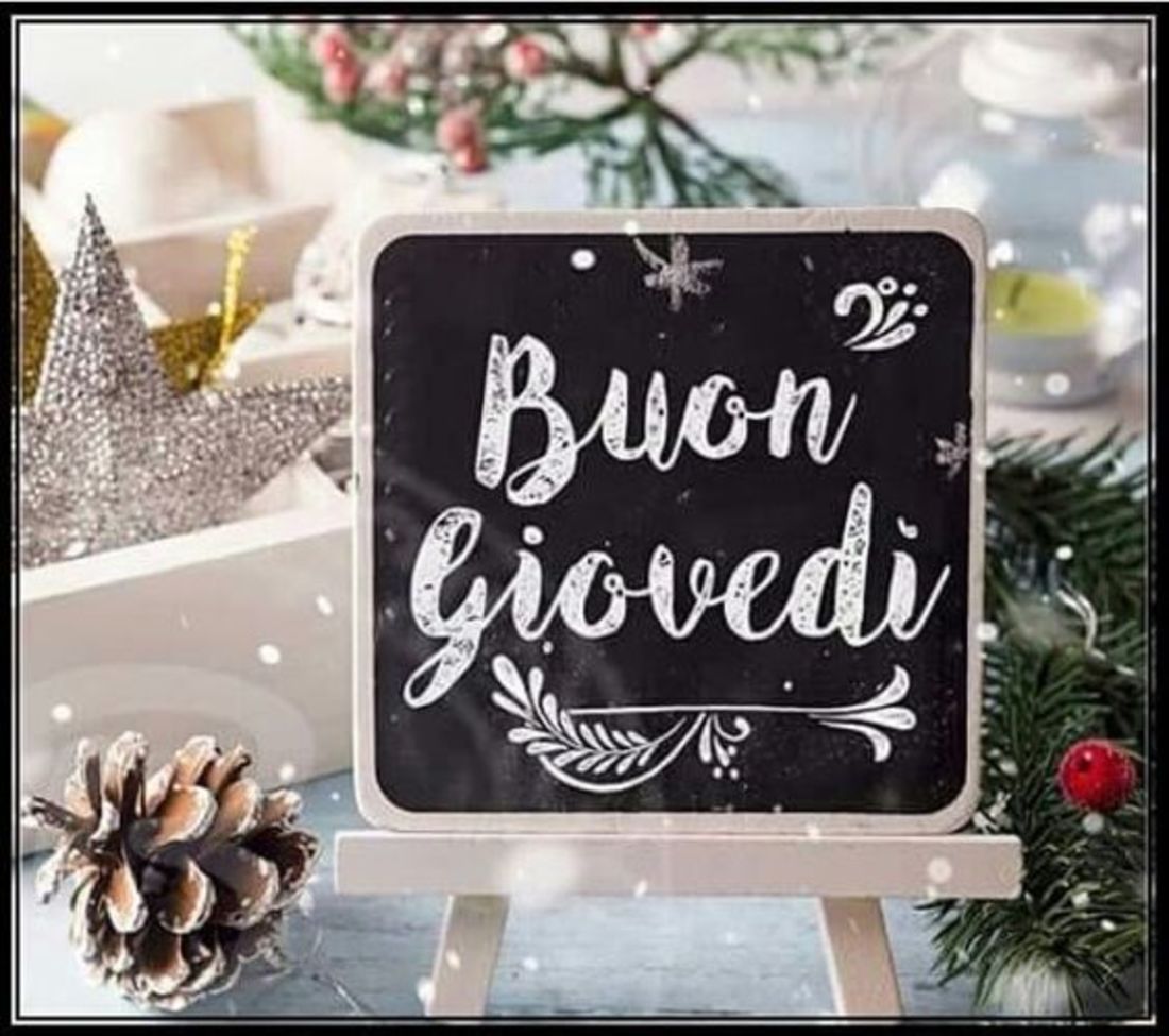 Buon giovedì con la neve