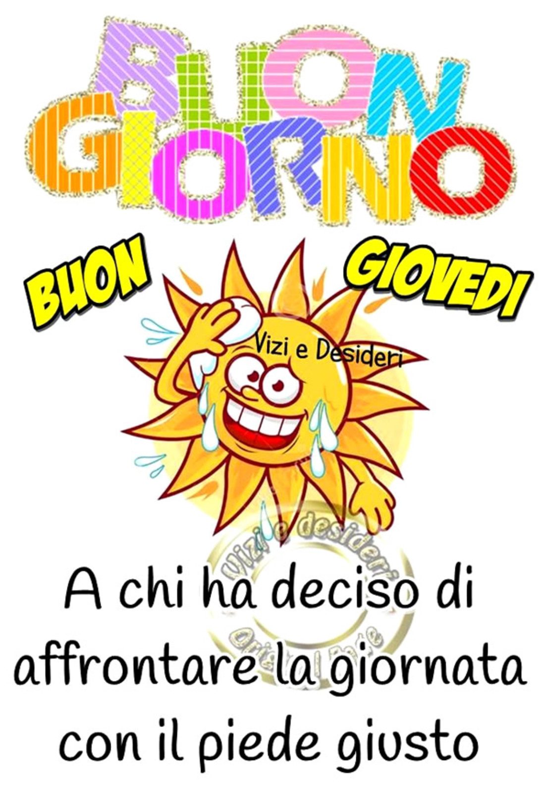 Buon giovedì con sole