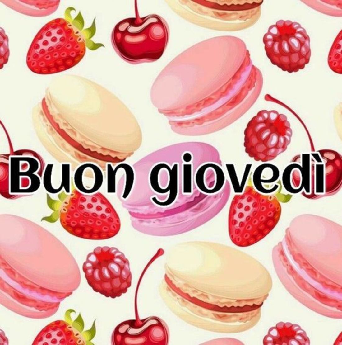 Buon giovedì dolce colorato