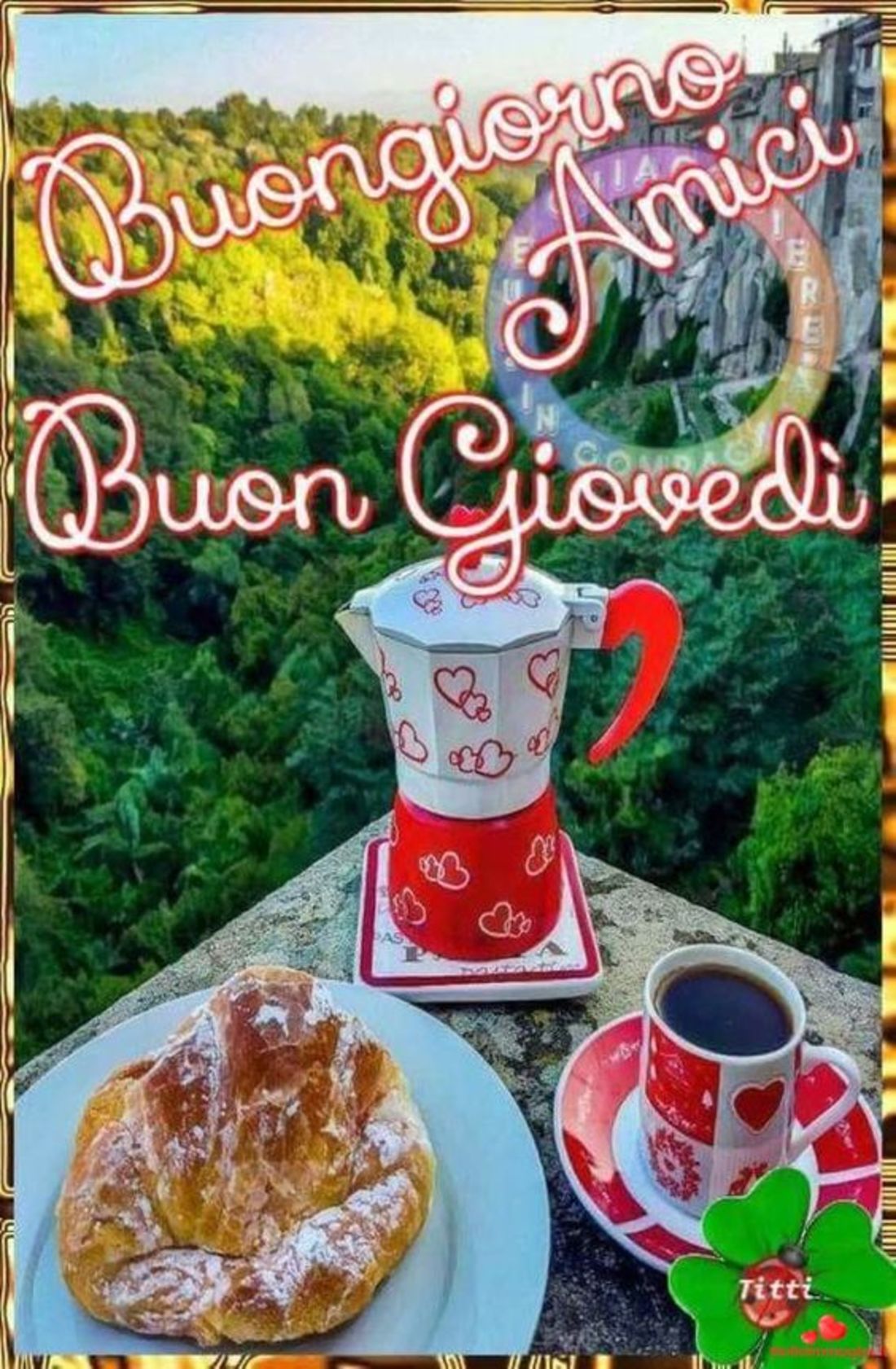 Buon giovedì e buon inizio di giornata