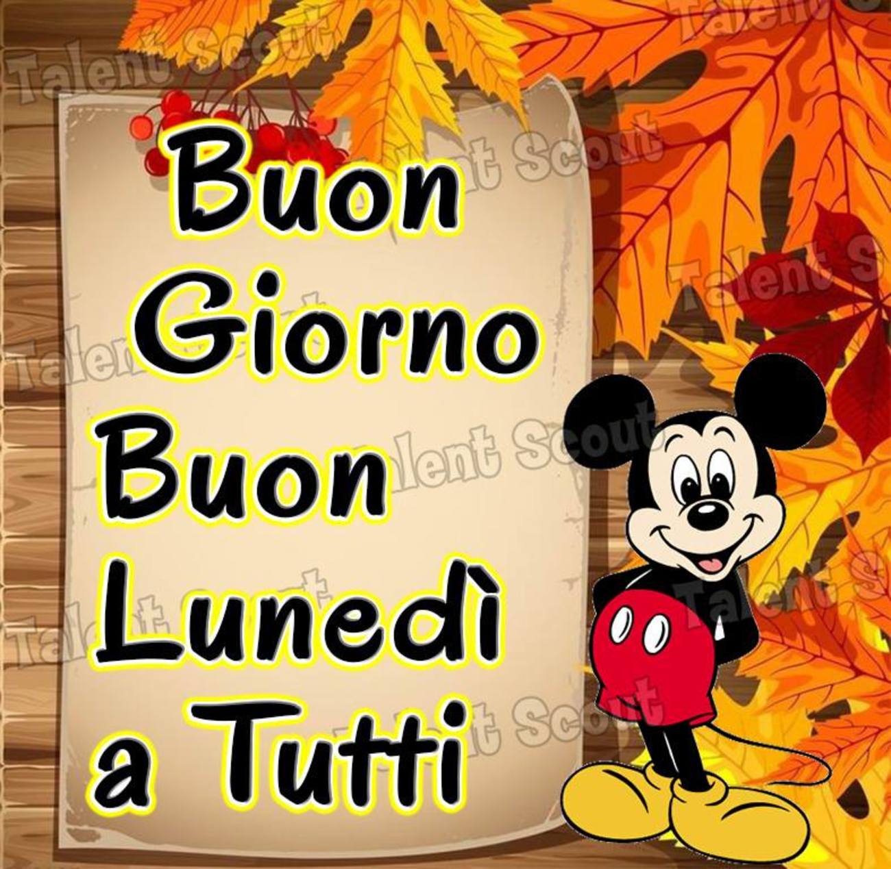 Buon lunedì con disney