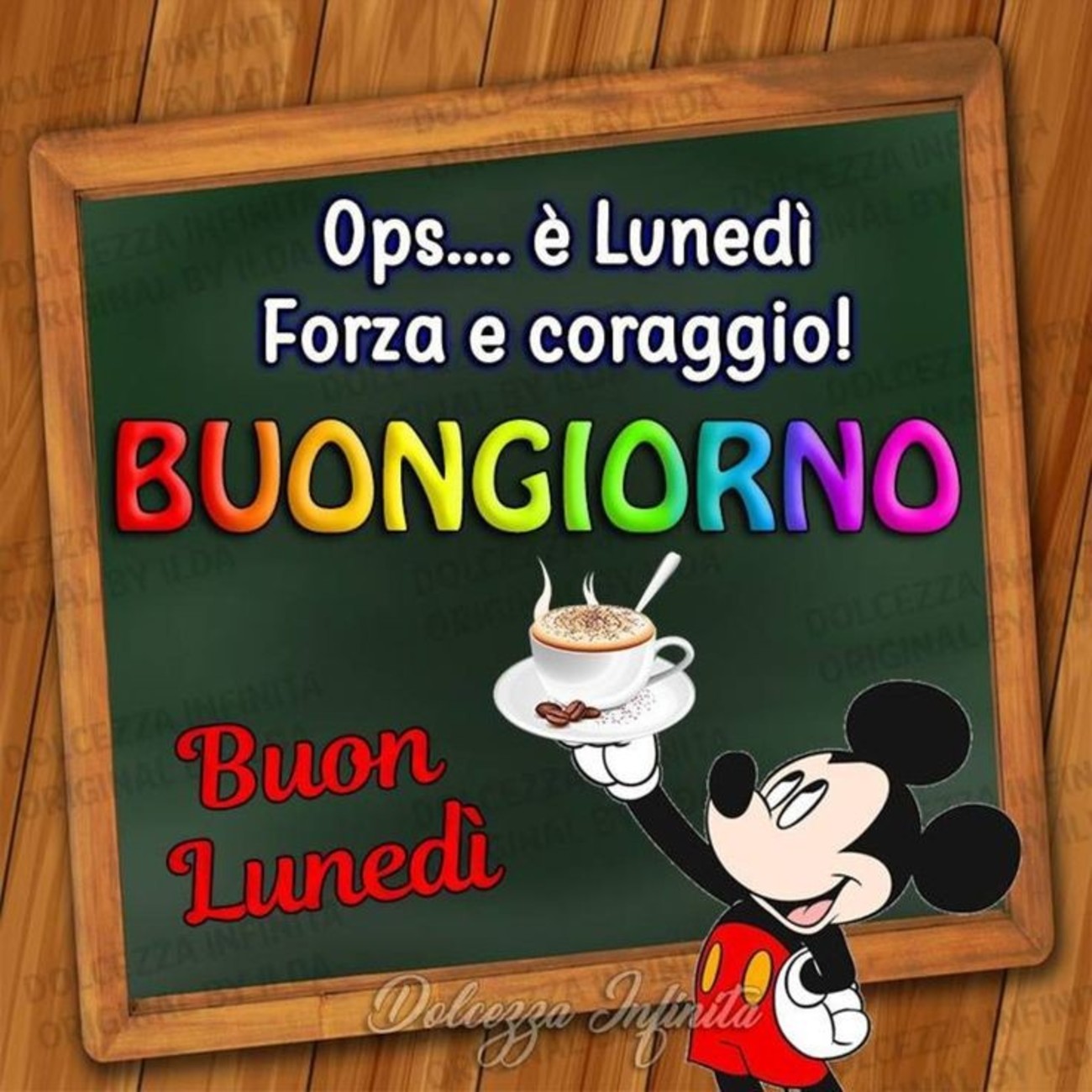 Buon lunedì con topolino