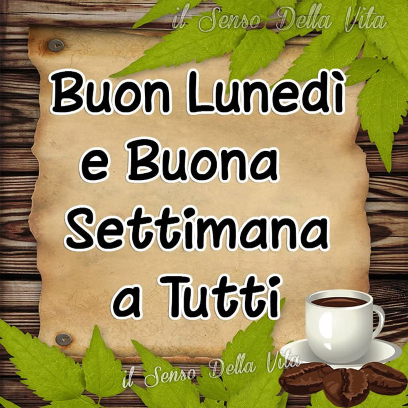 Buon lunedì e buona settimana con il caffè