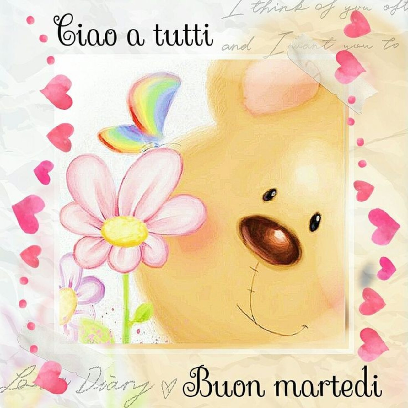 Buon martedì e ciao a tutti