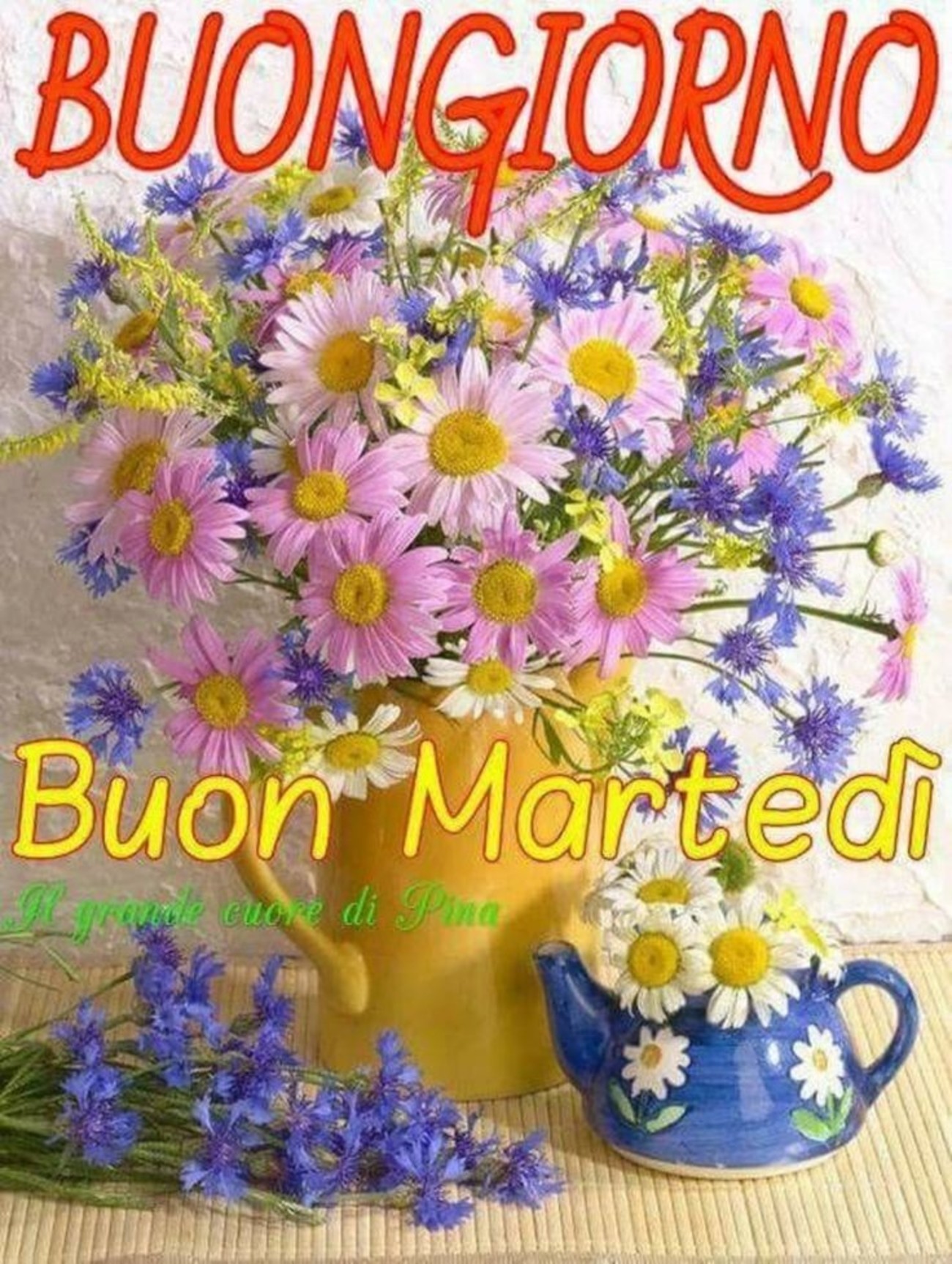 Buon martedì immagini con fiori