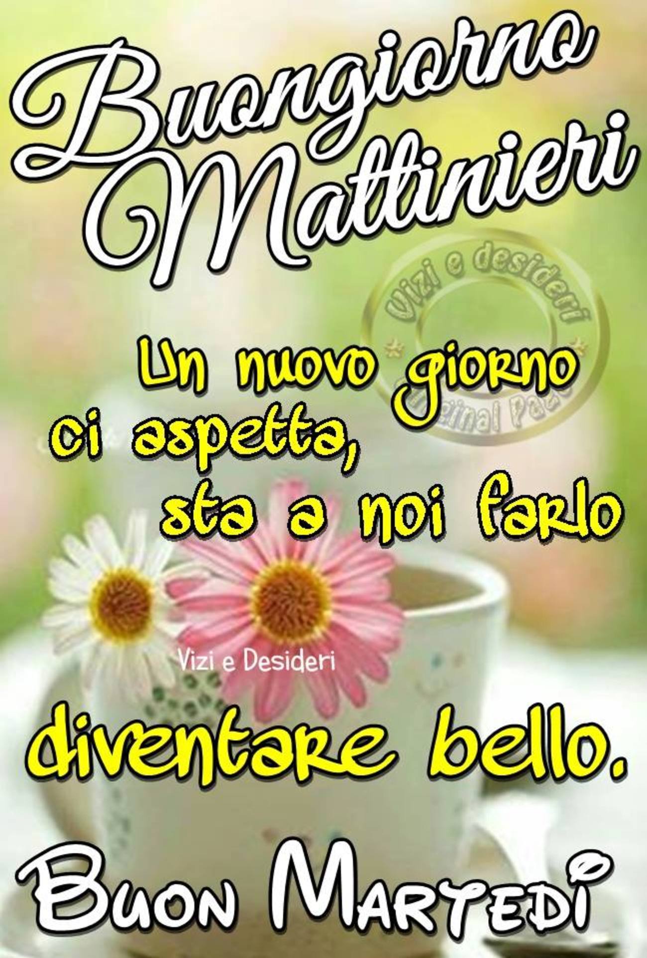 Buon martedì mattina amici miei