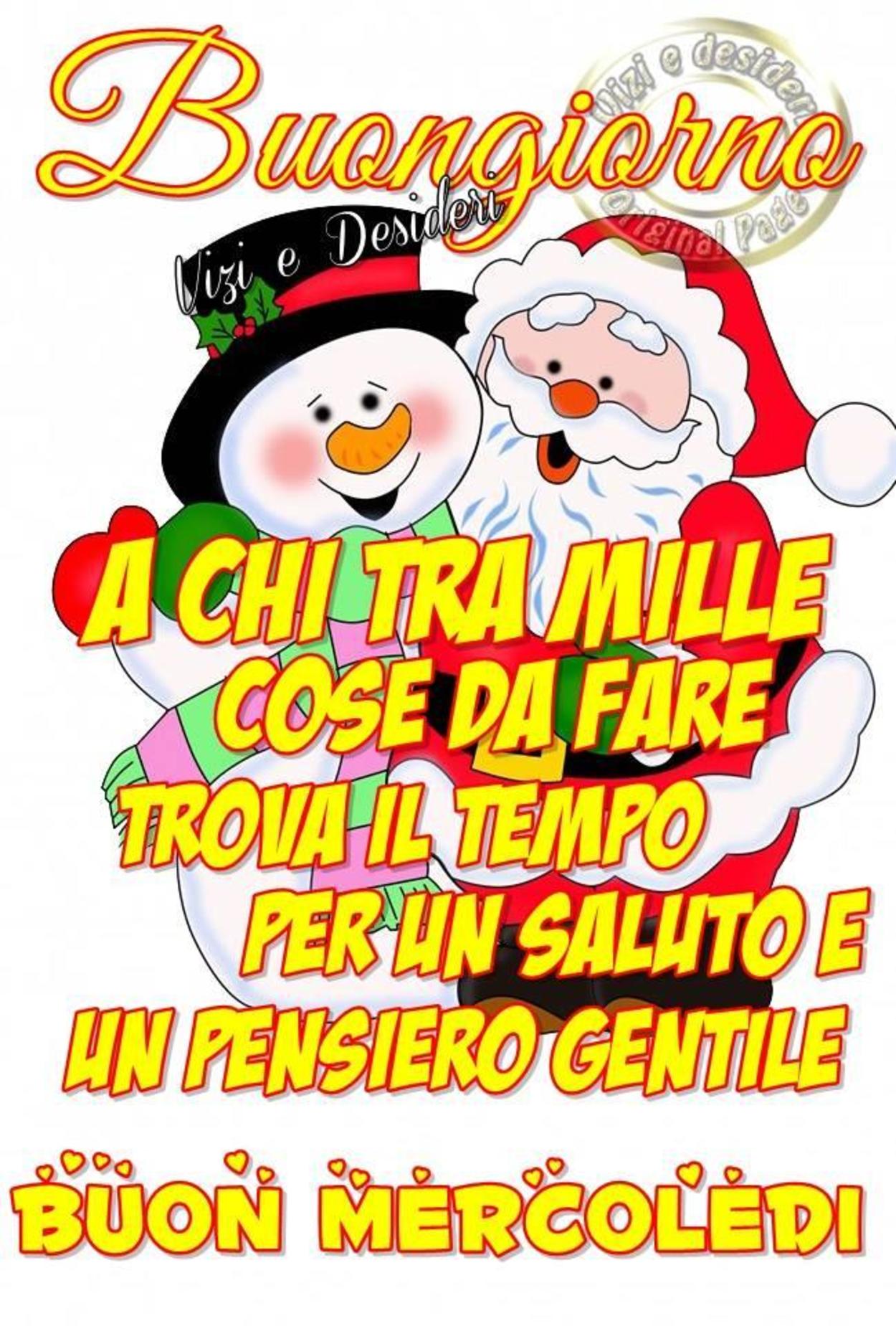 Buon Mercoledi Natalizio Con Frase Buongiornoate It