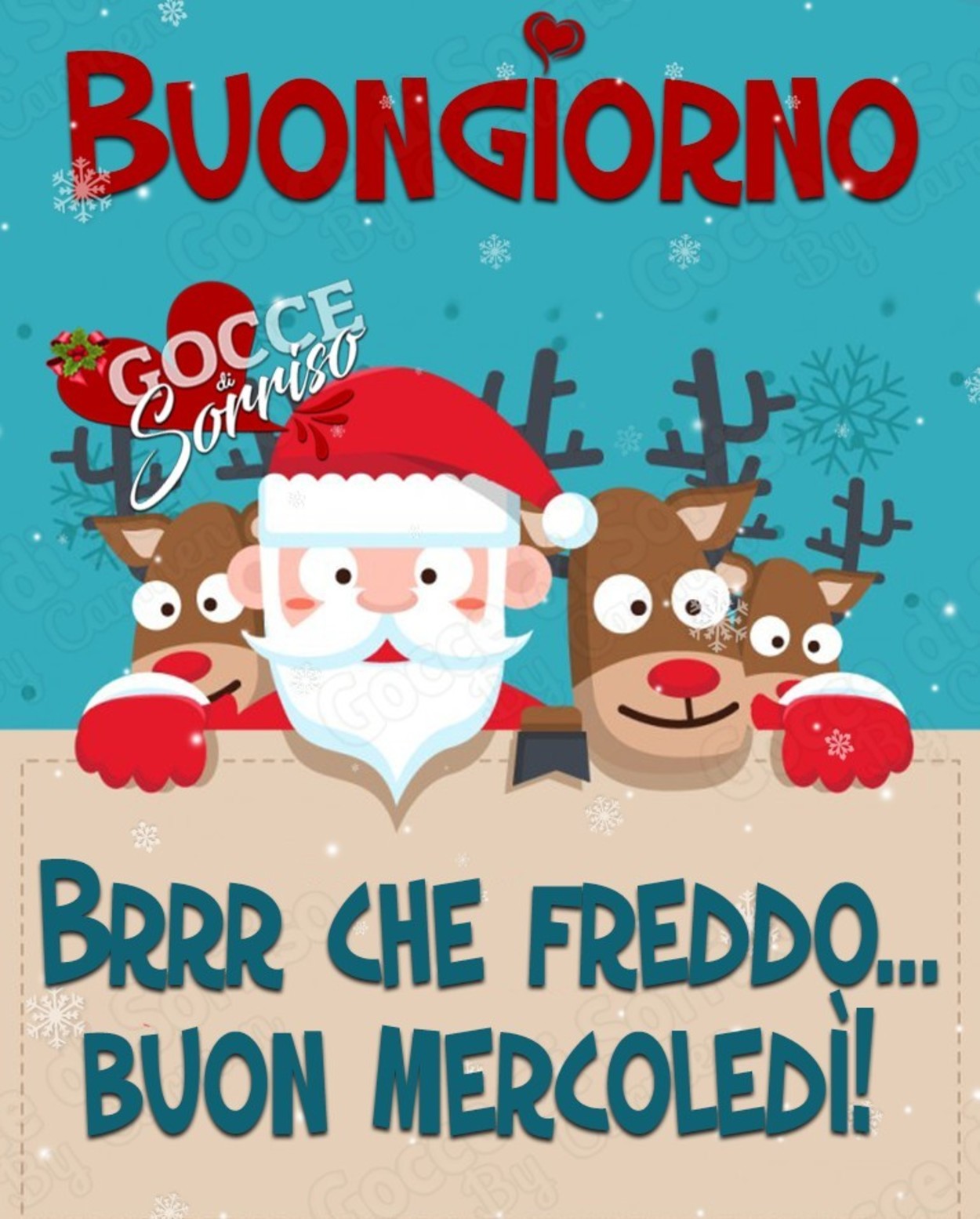 Buon mercoledì che freddo