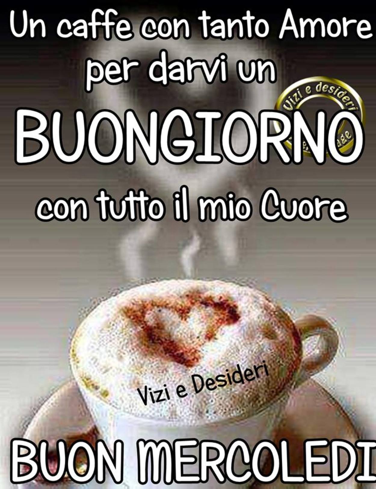 Buon mercoledì con caffè