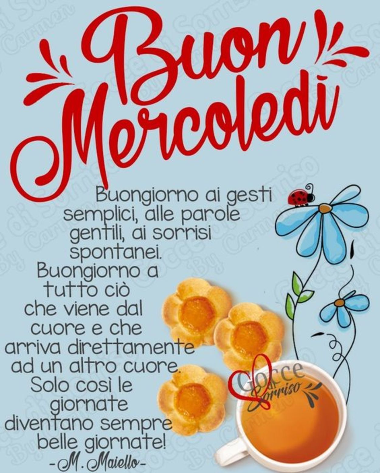 Buon mercoledì con colazione