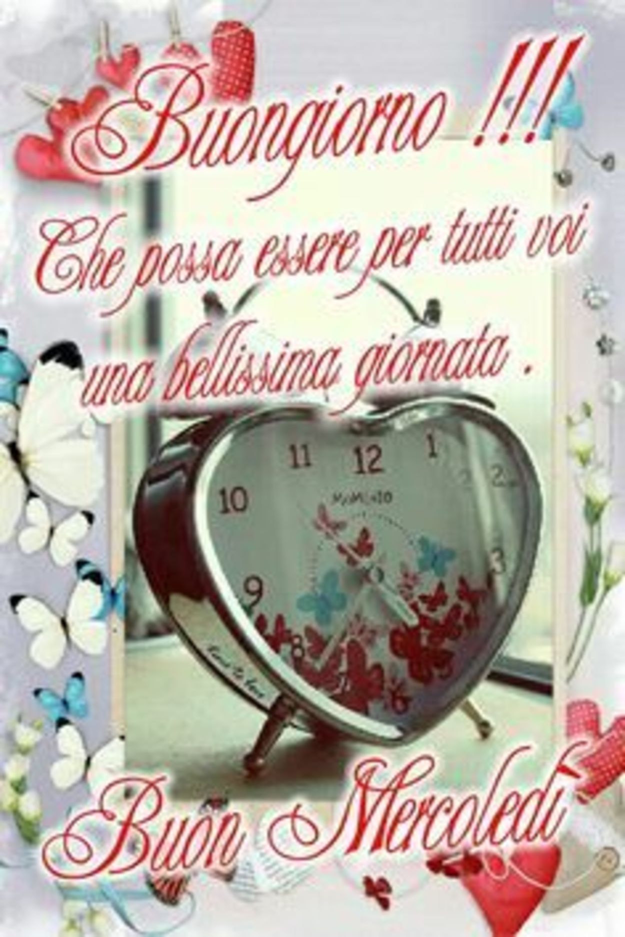 Buon mercoledì con tanti cuori