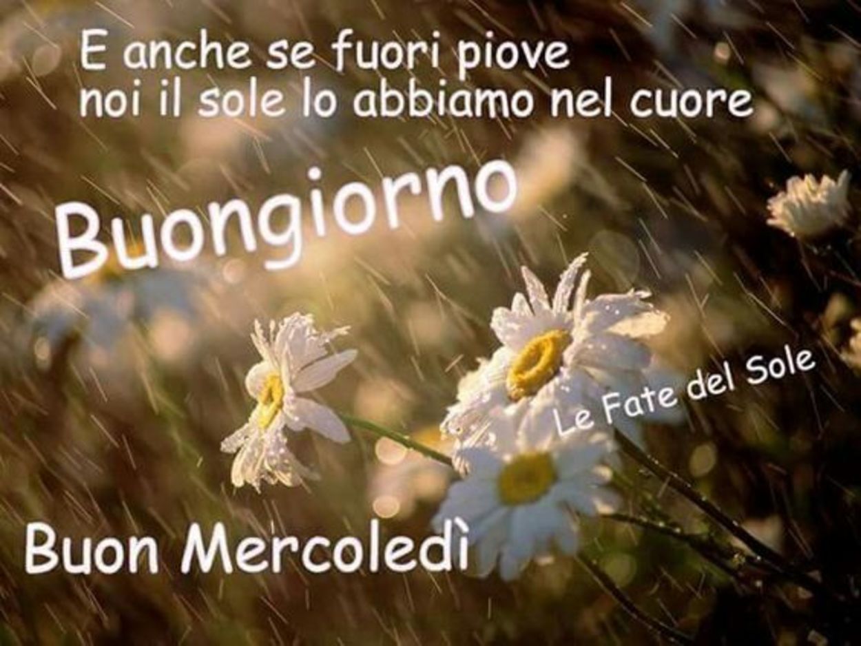 Buon mercoledì piovoso