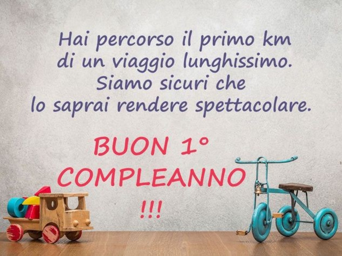 Buon primo compleanno