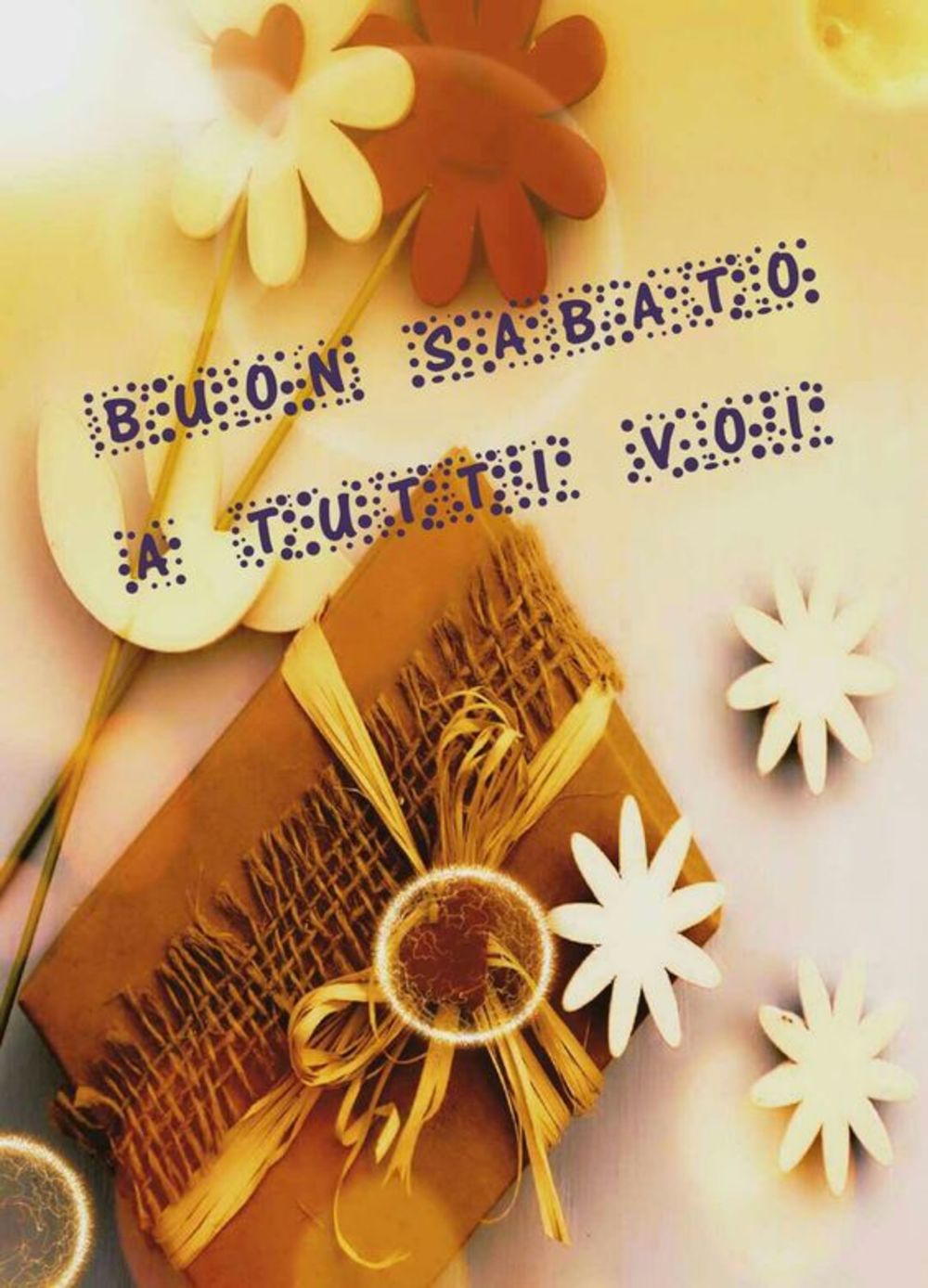 Buon sabato a tutti voi