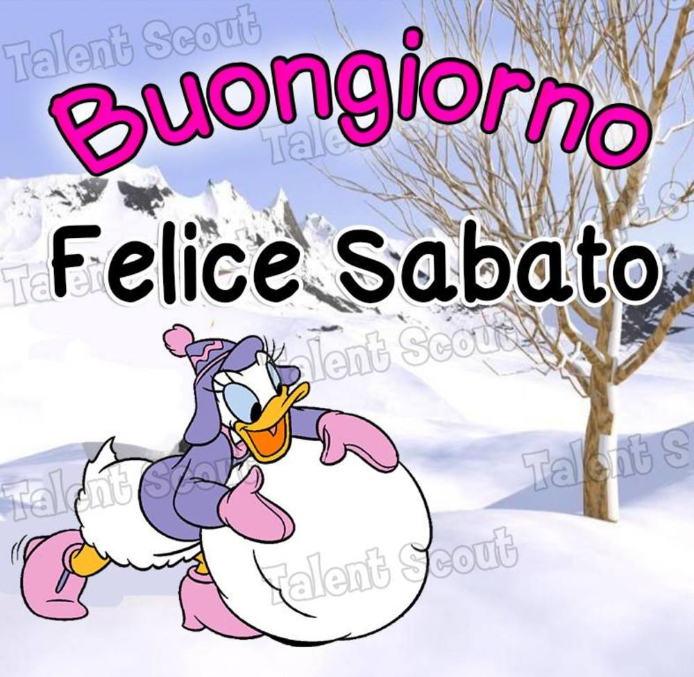 Buon sabato freddo