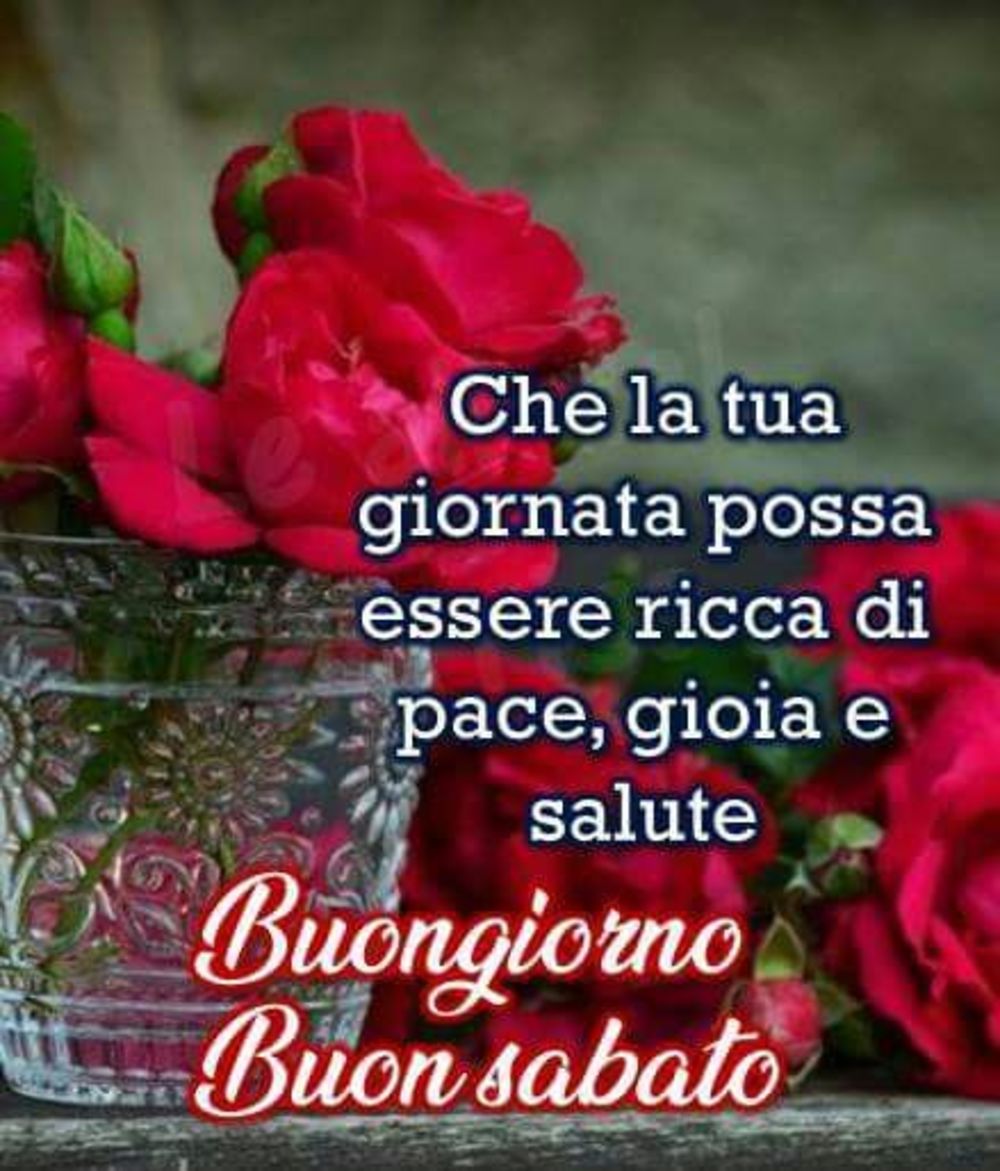 Buon sabato immagini con fiori (1)