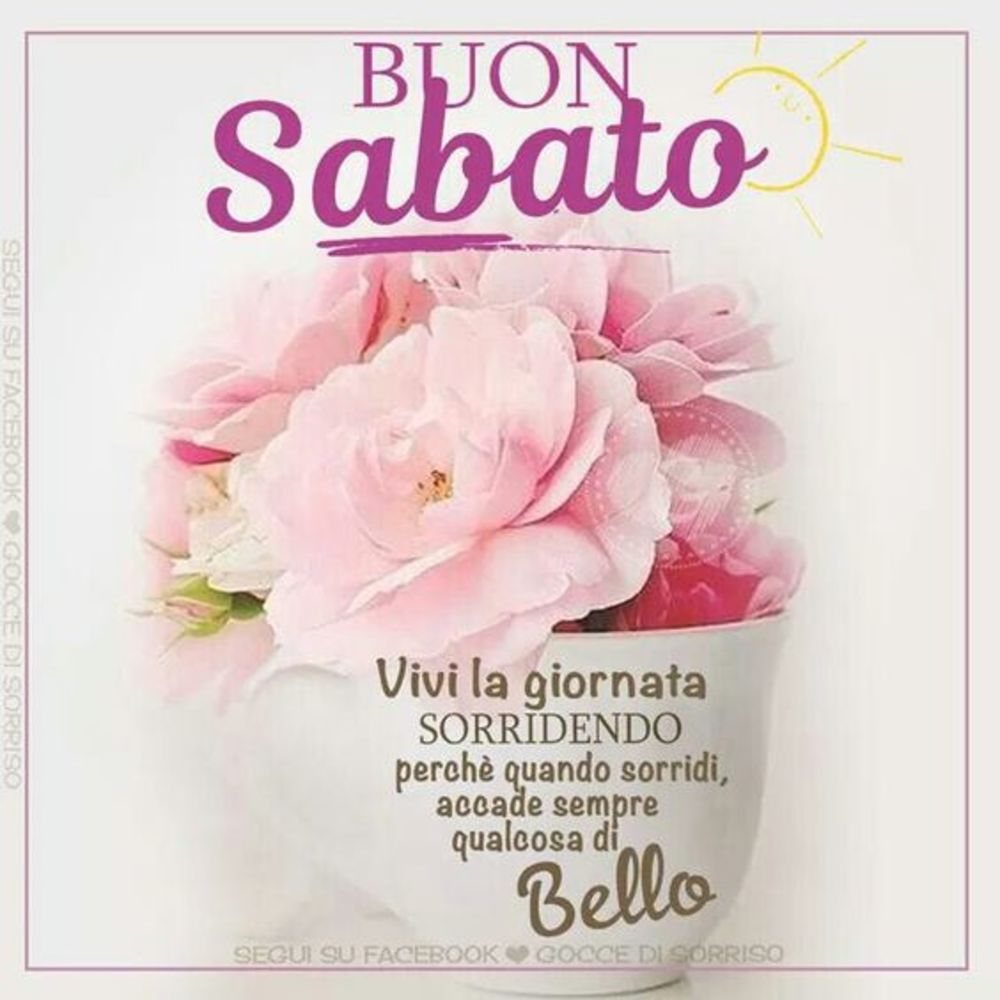 Buon sabato immagini con fiori (3)