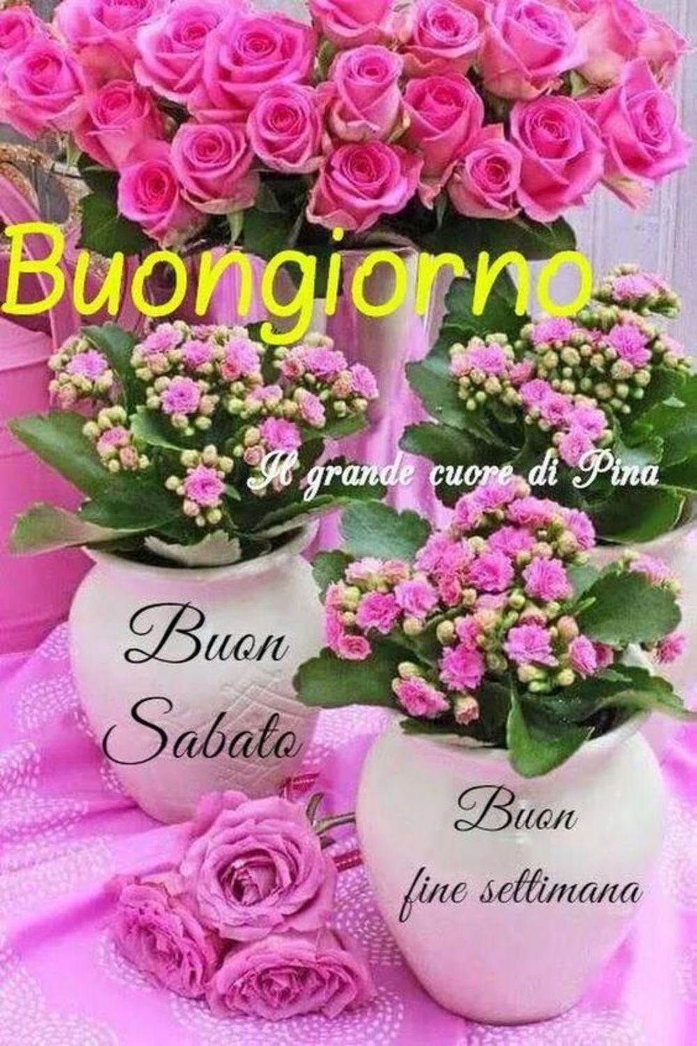 Buon sabato immagini con fiori (4)