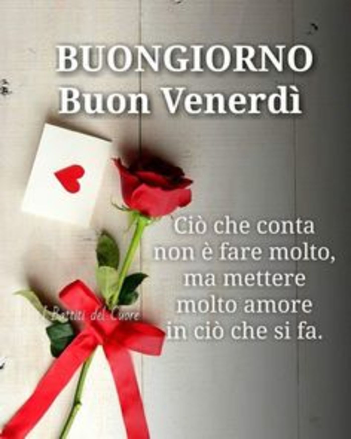 Buon venerdì con amore