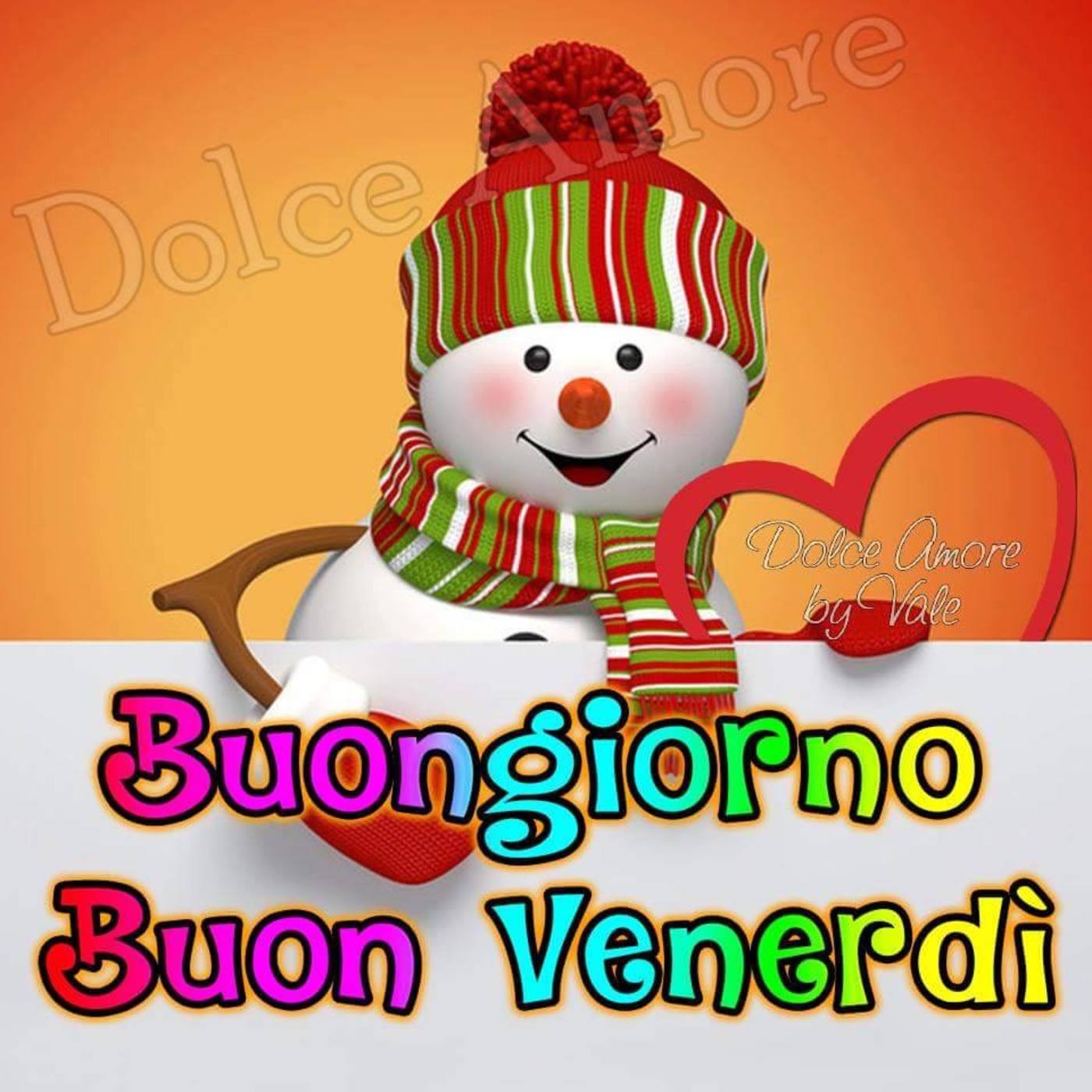 Buon venerdì con neve