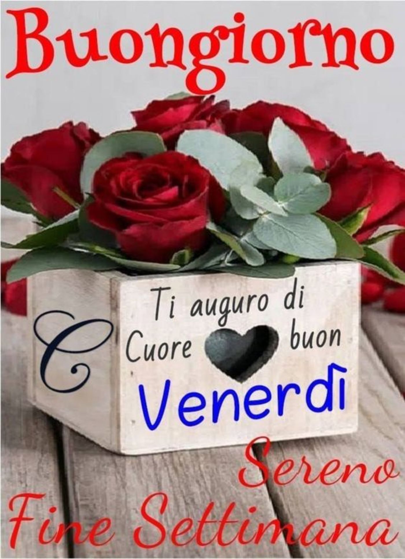 Buon venerdì e buon fine settimana