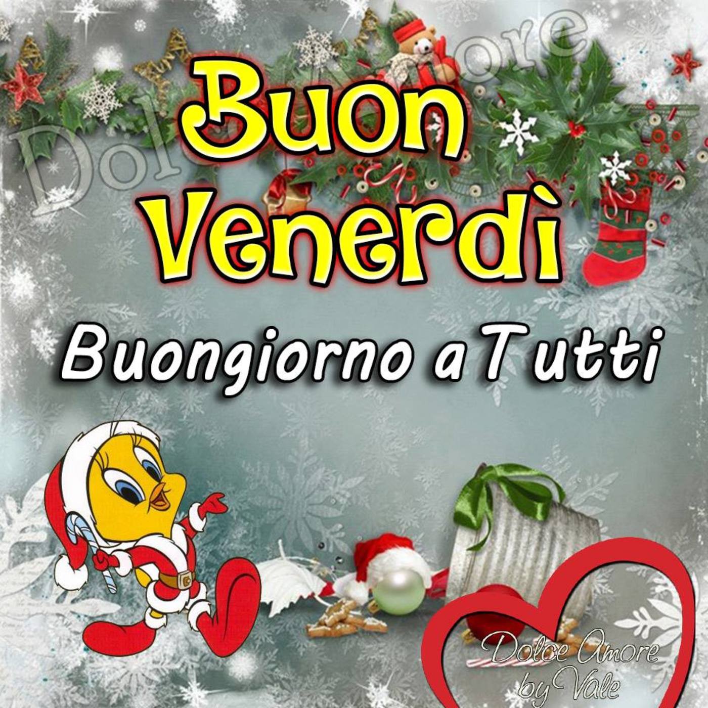 Buon venerdì e buongiorno a tutti