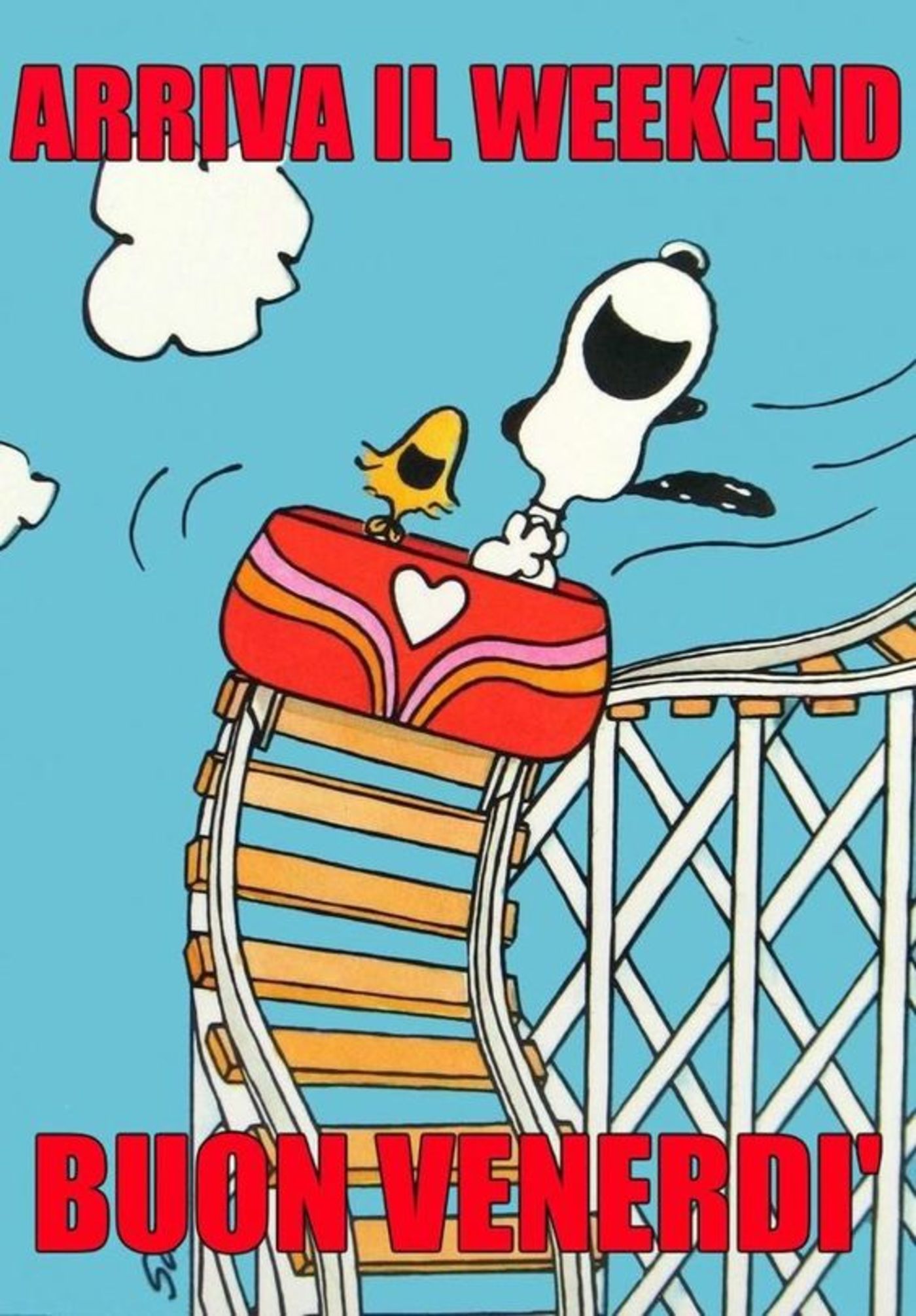 Buon venerdì immagini con Snoopy