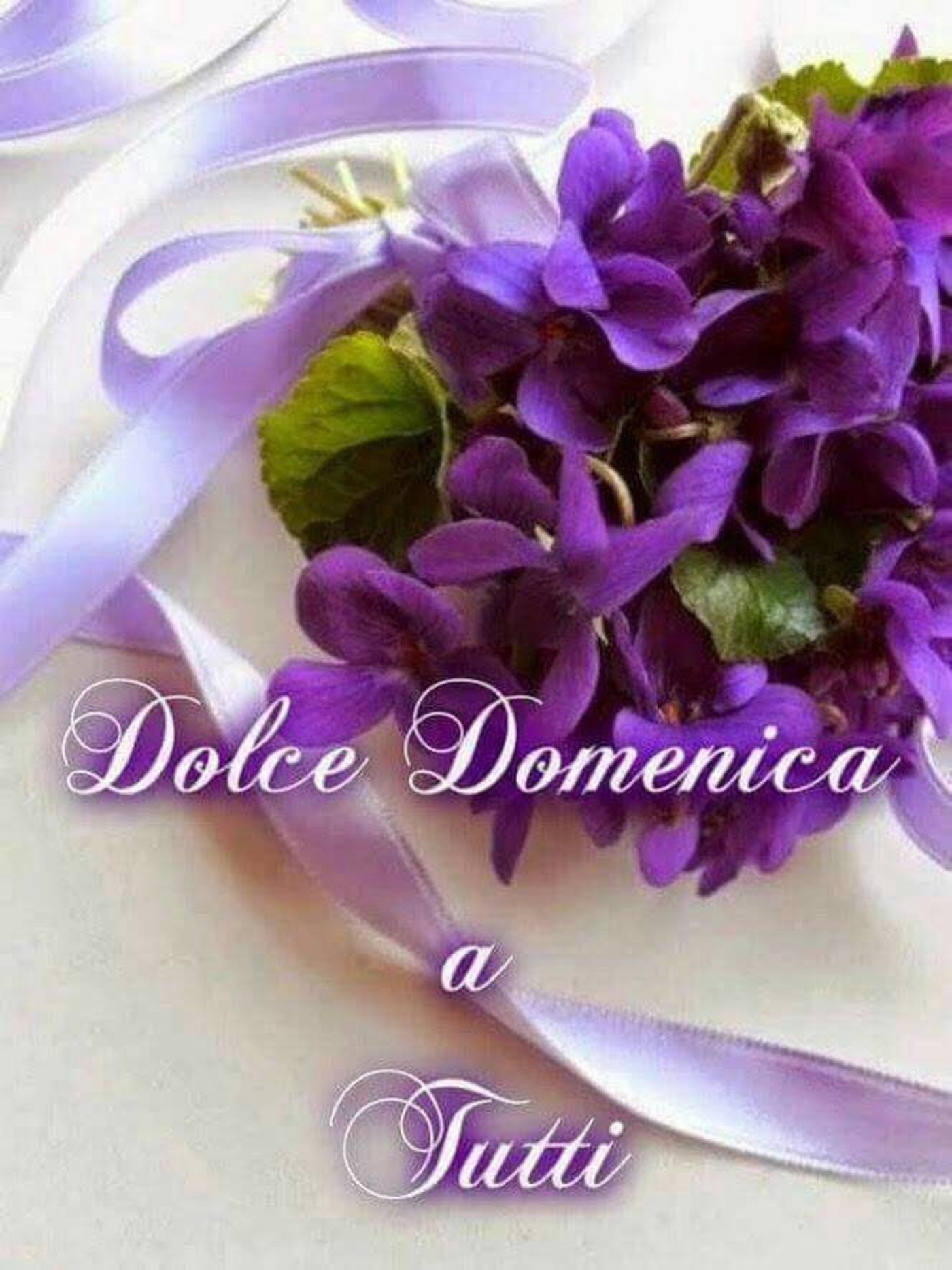 Buona domenica a tutti