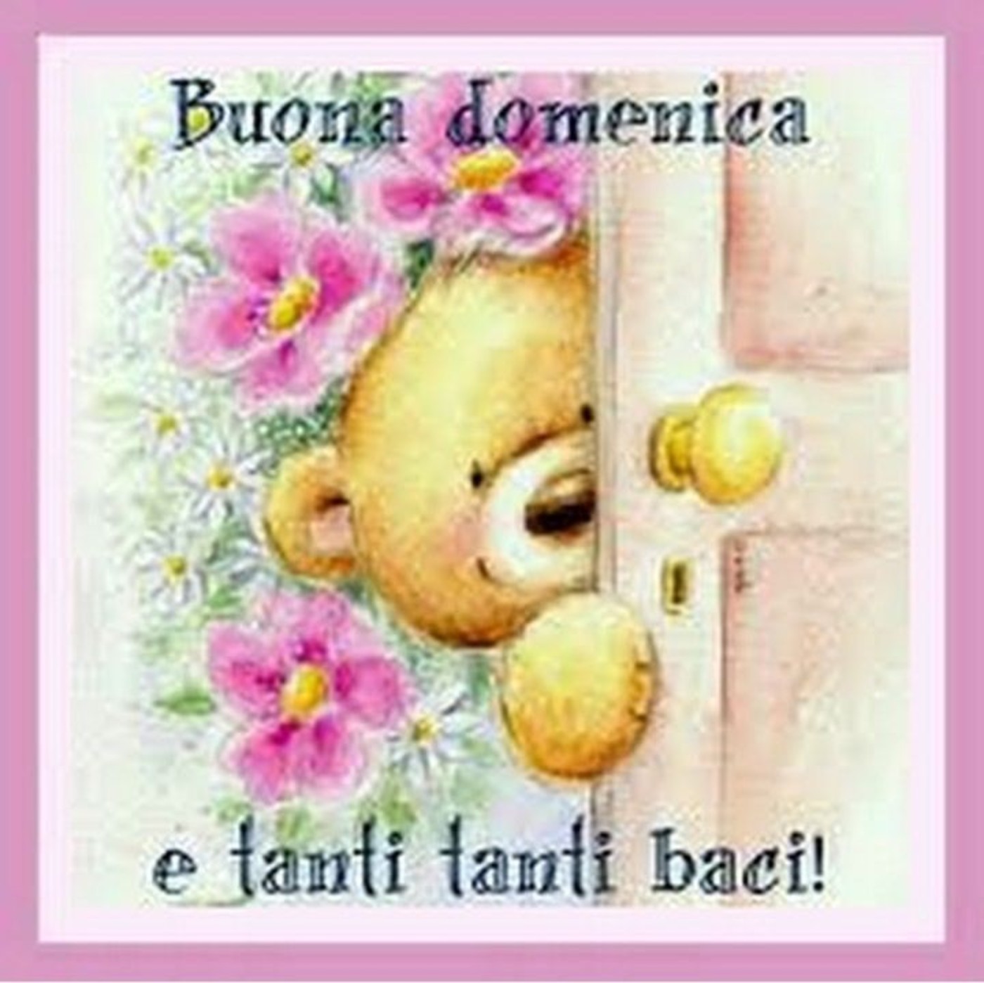 Buona domenica con bacio