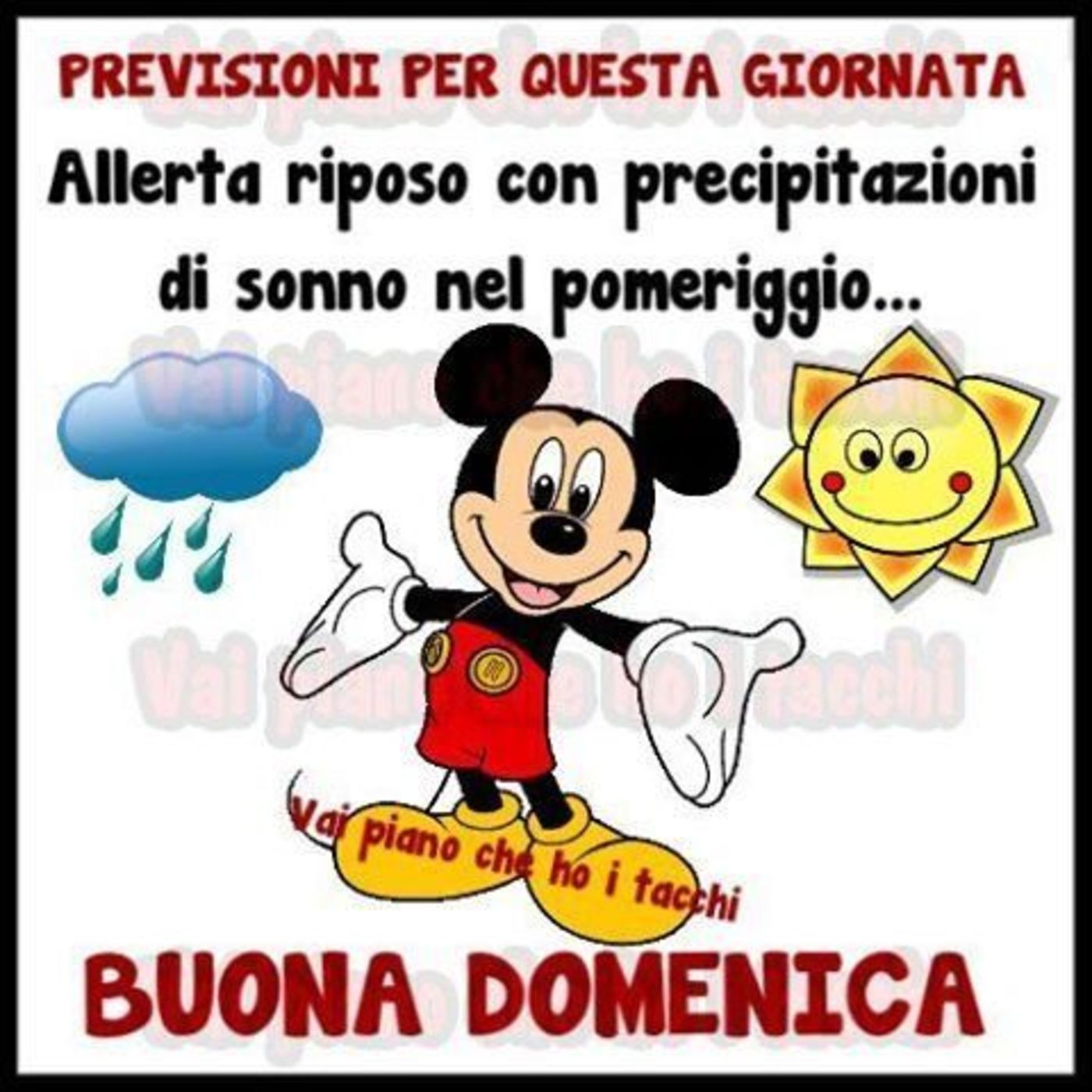 Buona domenica piovoso