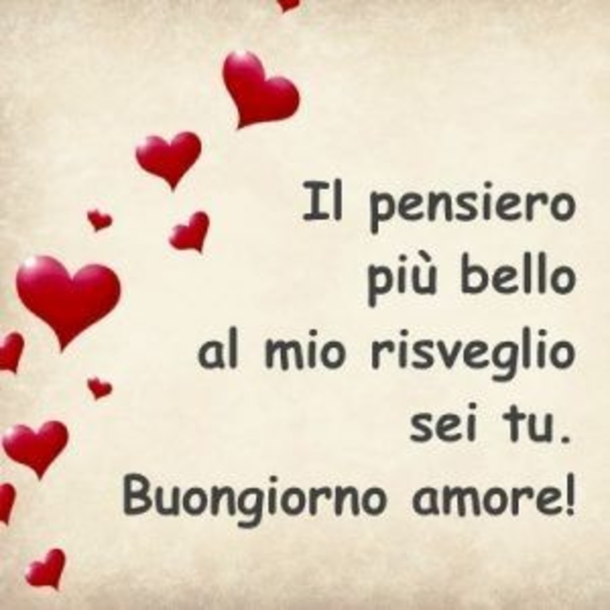 Buongiorno amore con il cuore