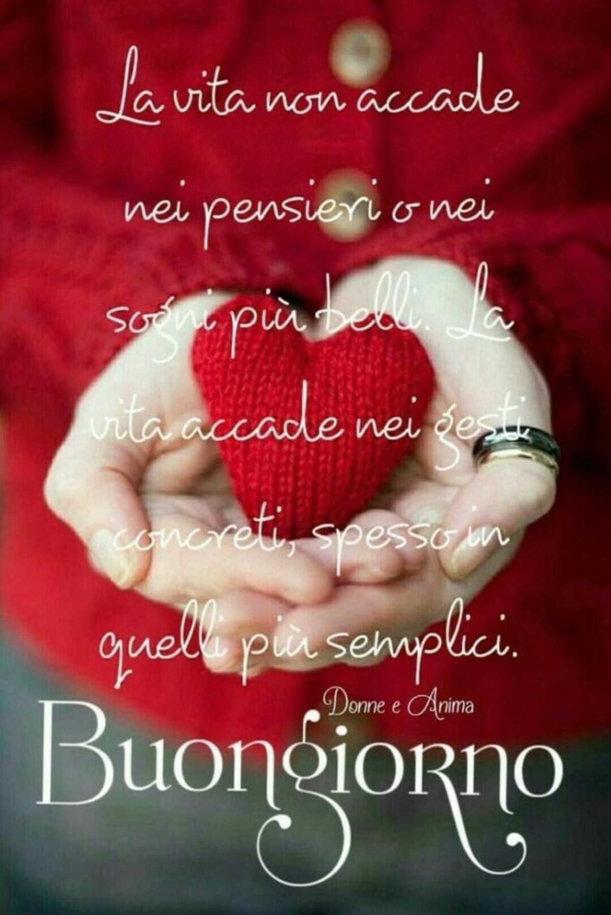 Buongiorno con il cuore amore