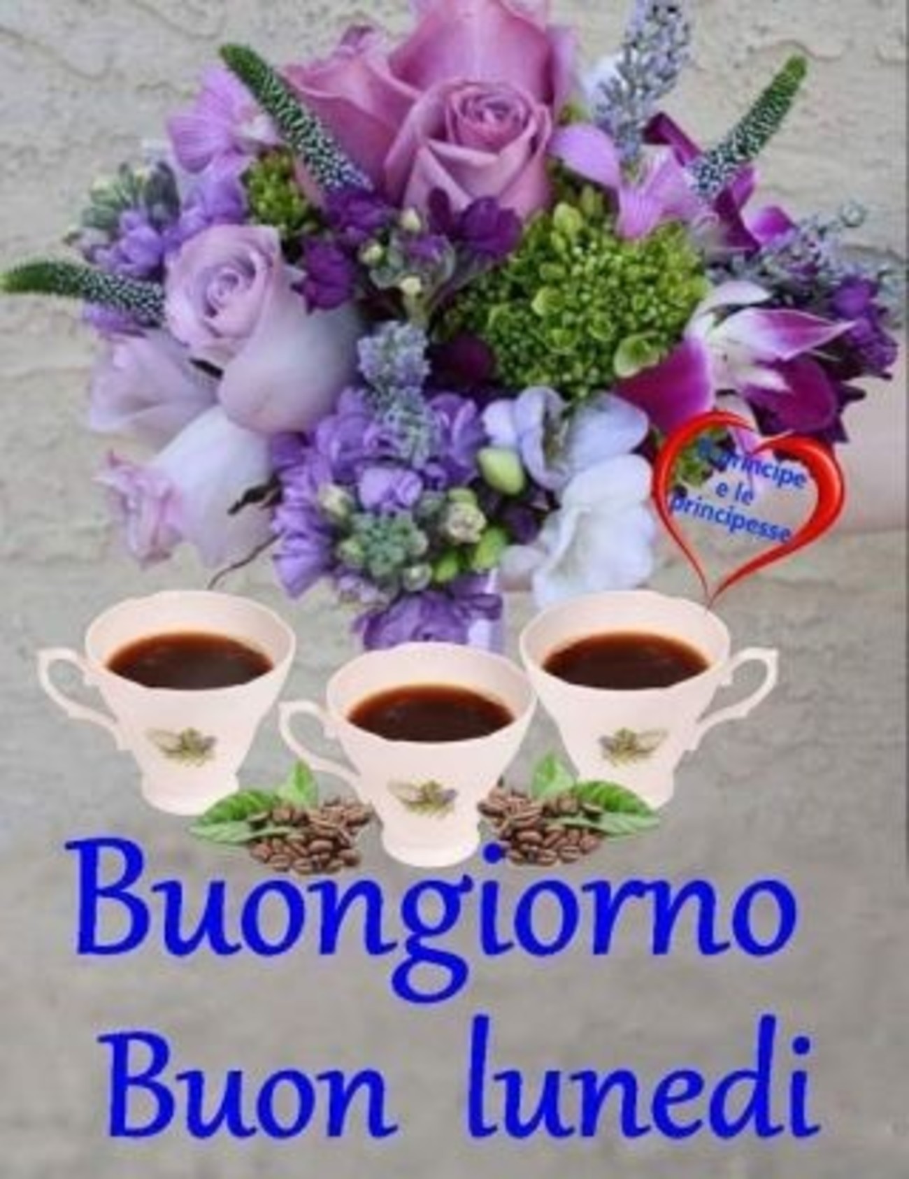 Buongiorno e buon lunedì con caffè