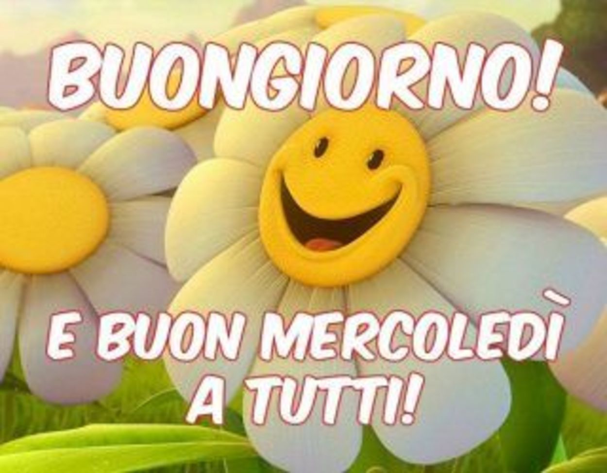 Buongiorno e buon mercoledì a tutti